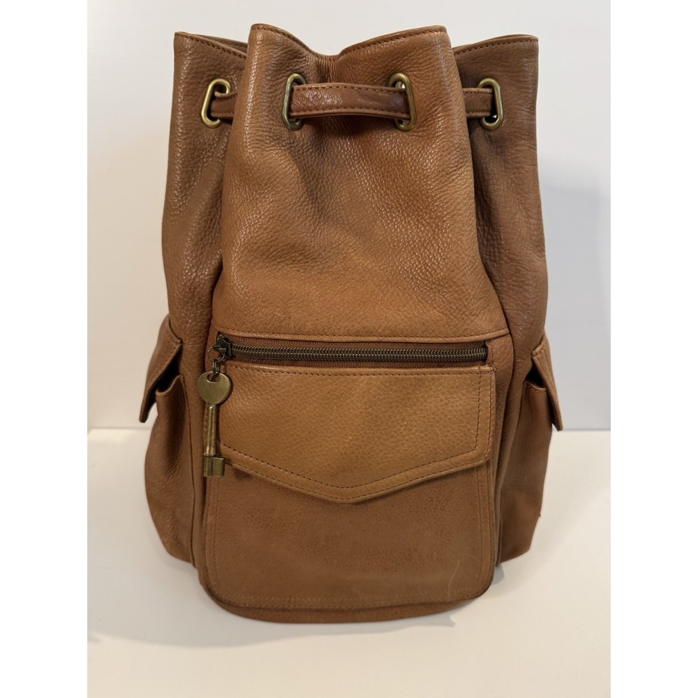Vintage‎ Fossil Leather Backpack